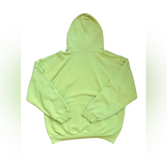 Neon Lime Green Fire Island Hoodie – Vintage Retro Cool! 🌟 size medium - Picture 9 of 11